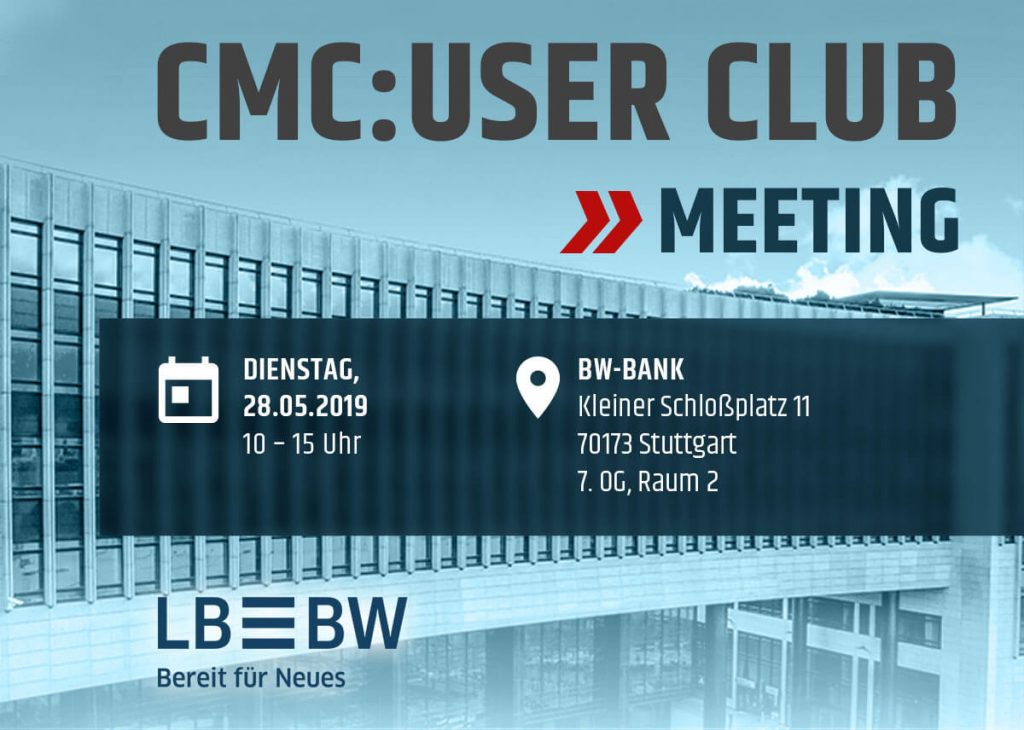 b-next CMC:User Club Meeting | 28.05.2019 | Stuttgart